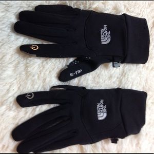 North face black gloves